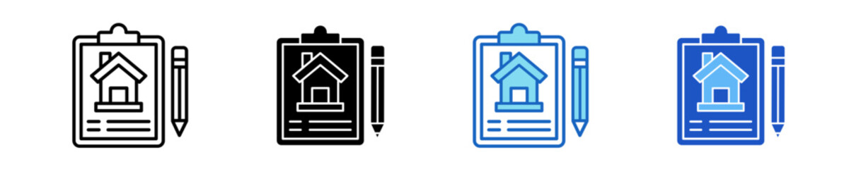 Clipboard  Icon Set Multiple Style Collection