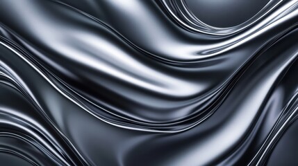 A black and white background with wavy lines