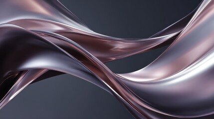 A metallic background with a smooth wave