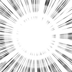 スピード感ある漫画効果線イメージ