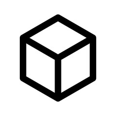3d cube on white background