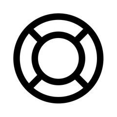 vector illustration of a round circle icon