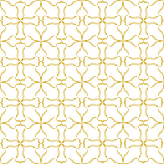 Seamless Geometric Pattern in Soft Yellow on Cream Background