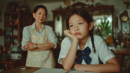 思春期の女子と母親