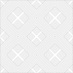 Seamless Diamond Pattern with Black Lines on White Background