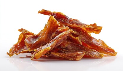 Pile of dried meat slices