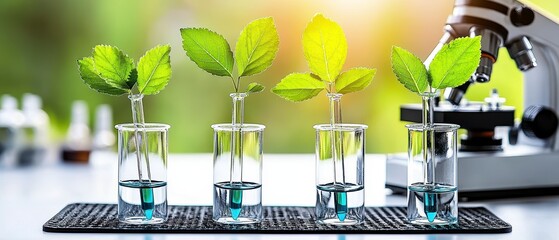 Plant Research in Laboratory.