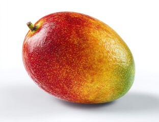 Single ripe mango, vibrant colors