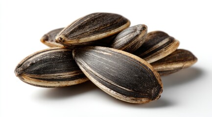 Close-up of a cluster of sunflower seeds