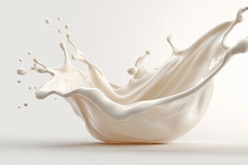 Creamy milk splash, smooth and elegant