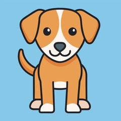 Cute Dog Adobe Illustrator Artwork