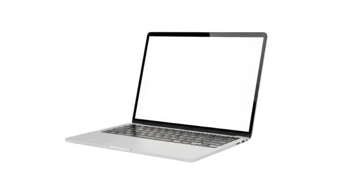 Modern Laptop Computer Isolated featuring laptop, computer, technology, portable, modern minimalist concept emphasizing clarity and detail