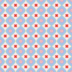 seamless pattern with hearts flower