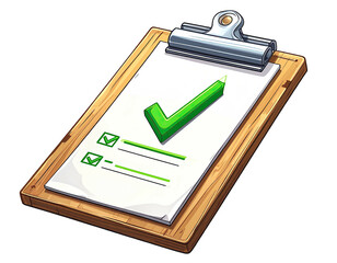 Clipboard with checklist and green checkmark (1)