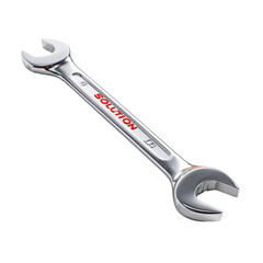 SOLUTION Branded Wrench on Transparent Background for Repair
