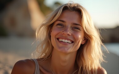 Smiling is the best way to embrace your flaws. High quality