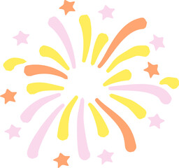 firework for Christmas and New year , Vector illustration 