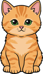 sitting cat vector