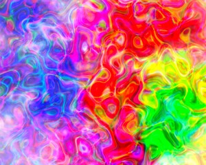 Aesthetic art of holographic foil in pastel pink, purple, yellow and blue colours. Abstract.water reflection.