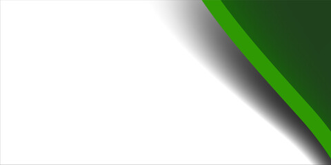 Abstract green wave background  Vector green line background curve element with white space for text and message design  overlapping layers.modern