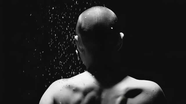 Donna con testa rasata