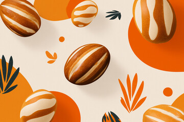 Karjalanpiirakka modern vector illustration showing traditional Finnish pastries with clean lines and simple shapes, perfect for cultural design projects and Scandinavian food branding.
