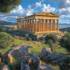 ruins of ancient roman temple