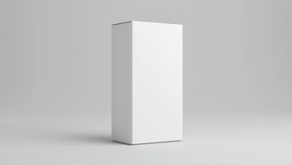 Realistic white blank box 