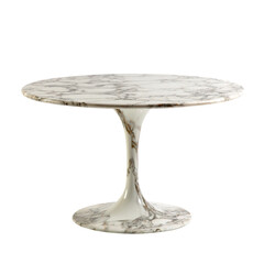  a marble tulip table on a white background