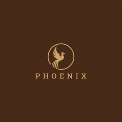 Phoenix logo vector icon illustration