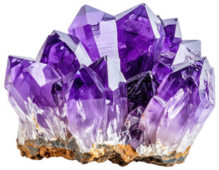 Fototapeta premium Cluster of amethyst crystals