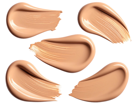 Foundation swatches, light beige