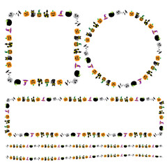 The Halloween Boarder Line  for celebration or Holiday concept.