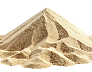 Pile of light beige sand (4)