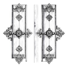 Decorative gate sketch