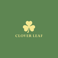 Clover leaf logo vector illustration