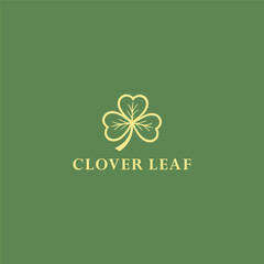 Clover leaf logo vector illustration