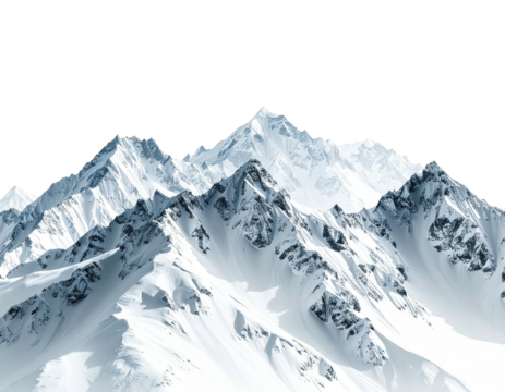Snowy mountain range