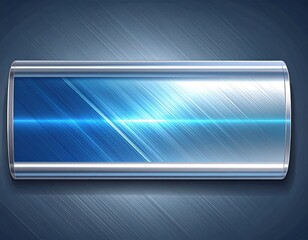 Metallic blue energy bar graphic