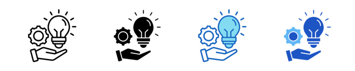 Creative Icon Set Multiple Style Collection	