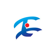 Obraz premium Abstract Letter Combination Unique Business Symbol