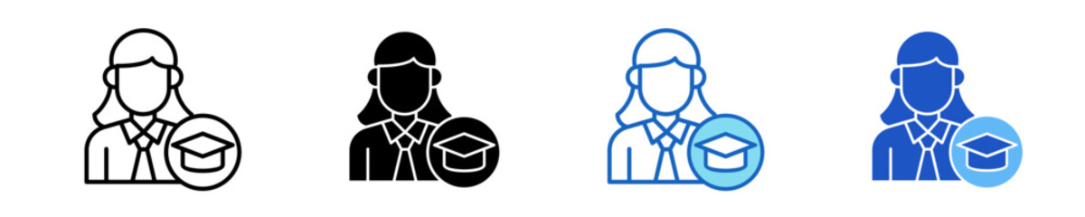 Assistant  Icon Set Multiple Style Collection