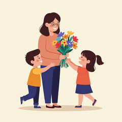 Fototapeta premium Loving Gift to Mom