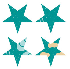 Obraz premium set of star icons