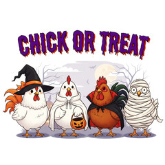 happy halloween Chick or Treat party