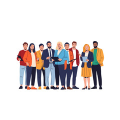 Fototapeta premium Diverse Team of Professionals Standing Together in a Group.