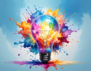 Bright Colorful Bulb