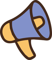 vector illustration of megaphone