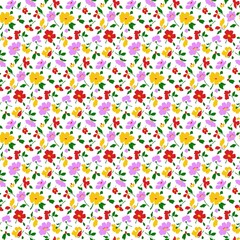 Vibrant Colorful Flower Pattern