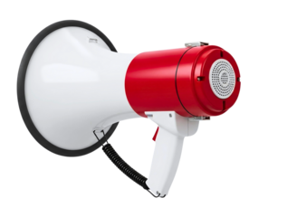  megaphone isolated on transparent background